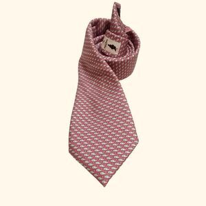 Pink Vineyard Vines Whale Silk Tie preppy richdad countryclub